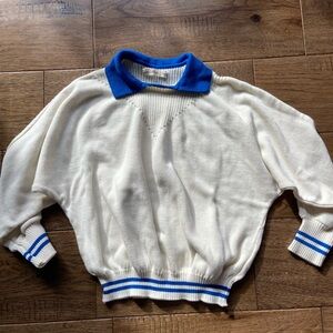 Kids White and Blue Sweater